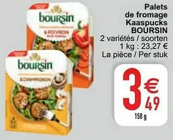 Cora Palets de fromage kaaspucks boursin aanbieding