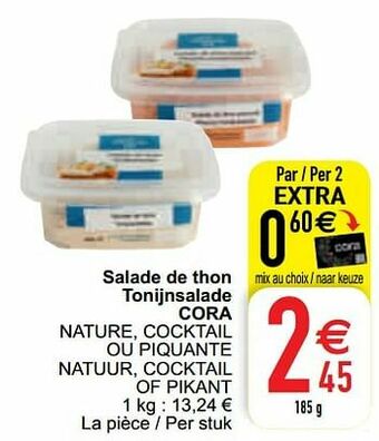 Salade de thon tonijnsalade cora