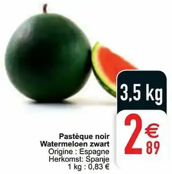 Pastèque noir watermeloen zwart