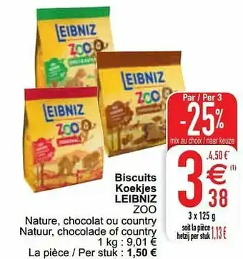 Cora Biscuits koekjes leibniz zoo aanbieding