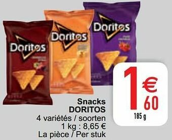 Snacks doritos