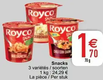 Cora Snacks aanbieding
