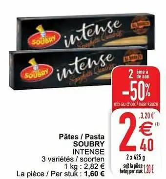 Cora Pâtes - pasta soubry intense aanbieding