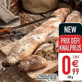 Cora Baguette - stokbrood tradition belge traditioneel belgië aanbieding