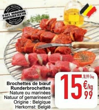 Cora Brochettes de boeuf runderbrochettes aanbieding