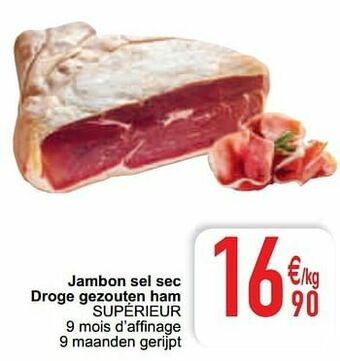 Jambon sel sec droge gezouten ham supérieur