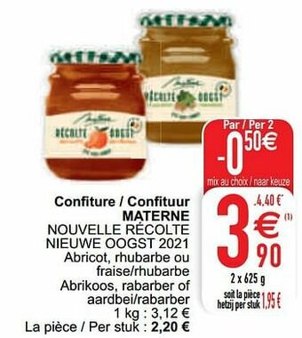 Cora Confiture - confituur materne aanbieding