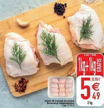 Cora Hauts de cuisses de poulet bovenstuk kippenbouten aanbieding