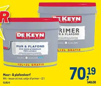 Makro Muurverf & plafondverf aanbieding