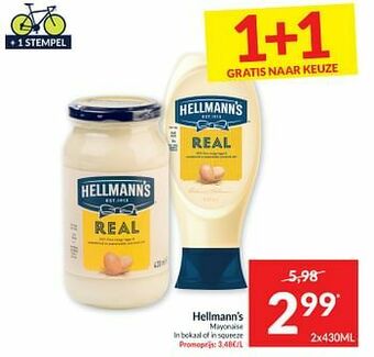 Intermarché Hellmann`s mayonaise aanbieding