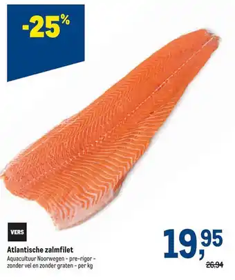 Makro Atlantische zalmfilet aanbieding