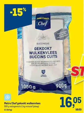 Makro Metro chef gekookt wulkenvlees aanbieding