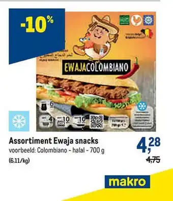 Makro Assortiment ewaja snacks aanbieding