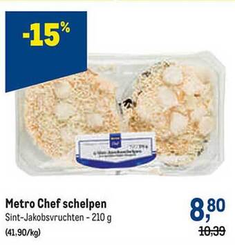 Makro Metro chef schelpen aanbieding