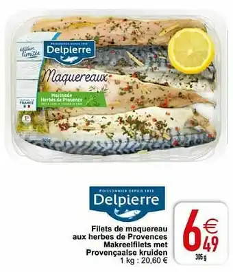 Cora Filets de maquereau aux herbes de provences makreelfilets met provençaalse kruiden aanbieding