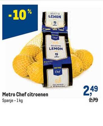 Makro Metro chef citroenen aanbieding