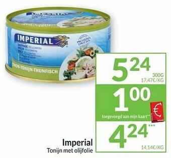Imperial tonijn met olijfolie