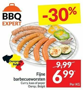 Intermarché Fijne barbecueworsten curry kaas of peper aanbieding