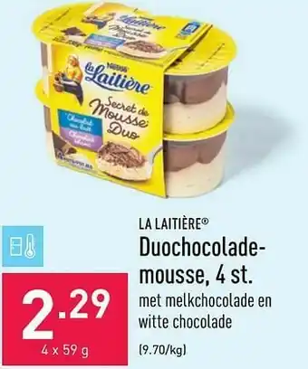 ALDI duochocolade- mousse aanbieding