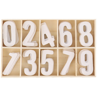 Craft sensations houten cijfers in box