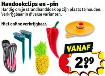 Handoekclips en -pin