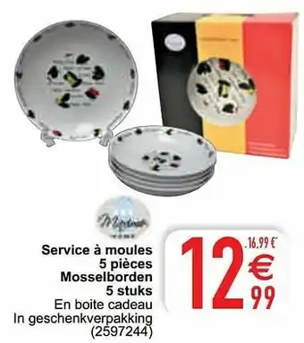 Service à moules mosselborden