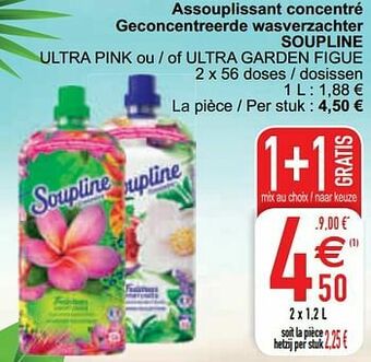 Cora Assouplissant concentré geconcentreerde wasverzachter soupline aanbieding