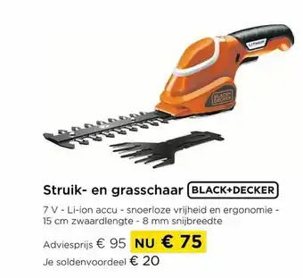 Struik-en grasschaar black+decker