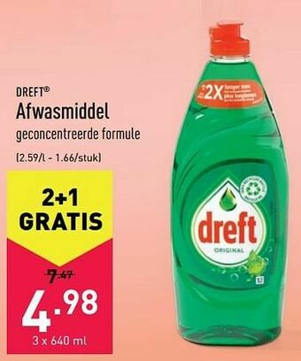 ALDI Afwasmiddel aanbieding