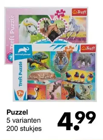 Puzzel 5 varianten 200 stukjes
