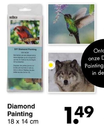 Diamond painting 18 x 14cm