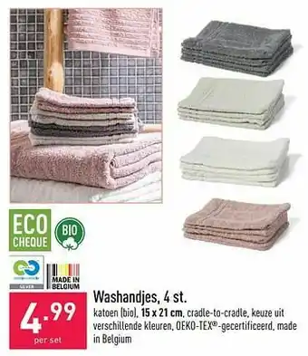 ALDI Washandjes aanbieding