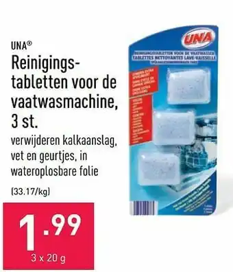 ALDI Reinigings- tabletten voor de vaatwasmachine aanbieding