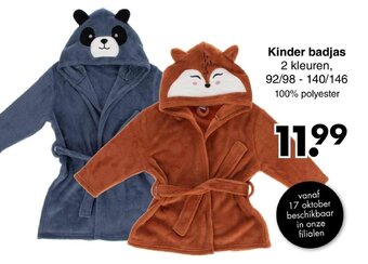 Wibra Kinder badjas aanbieding