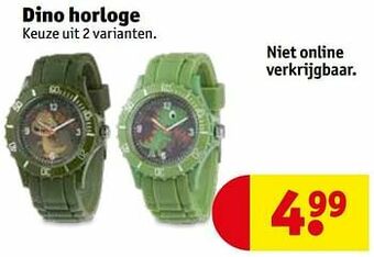 Kruidvat Dino horloge aanbieding