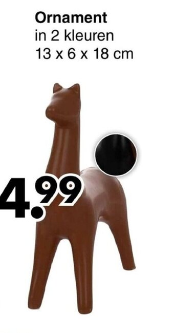 Wibra Ornament in 2 kleuren aanbieding