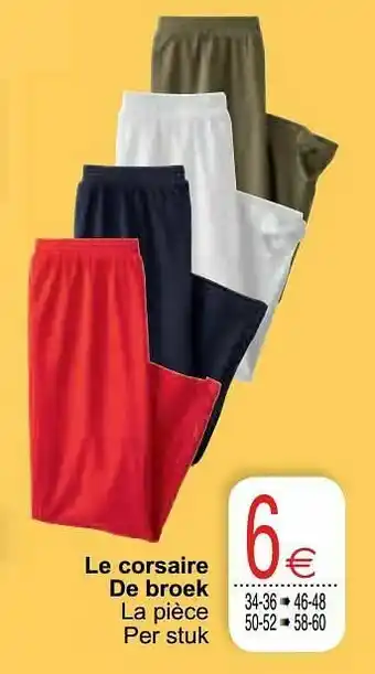 Cora Le corsaire de broek aanbieding