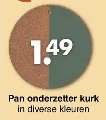 Pan onderzetter kurk