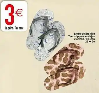 Cora Entre-doigts fille teenslippers meisjes aanbieding
