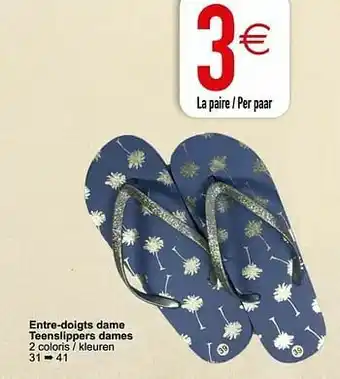 Cora Entre-doigts dame teenslippers dames aanbieding