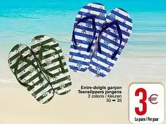 Cora Entre-doigts garçon teenslippers jongens aanbieding