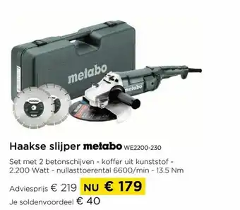 Haakse slijper melabo