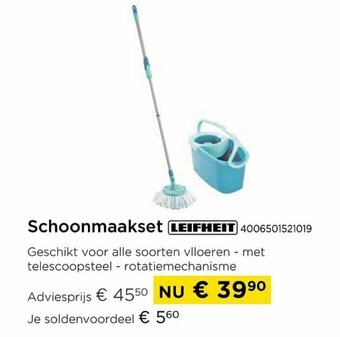 Schoonmaakset leifheit