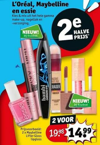Kruidvat Maybelline lifter gloss lipgloss aanbieding