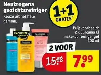 Kruidvat Curcuma cl make-up reiniger gel aanbieding