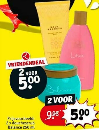Kruidvat Douchescrub balance aanbieding