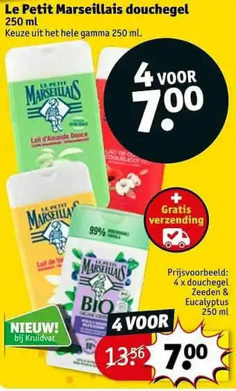 Kruidvat Douchegel zeeden + eucalyptus aanbieding