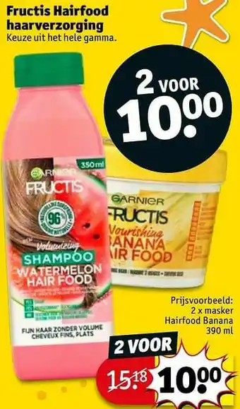 Kruidvat Masker hairfood banana aanbieding