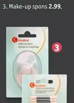 Kruidvat Make-up spons aanbieding