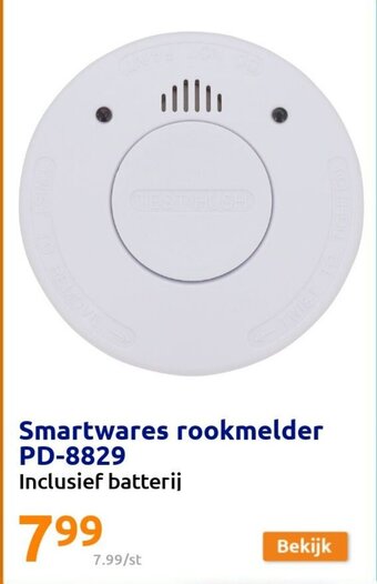 Action Smartwares Rookmelder PD-8829 aanbieding